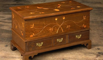 Walnut chest